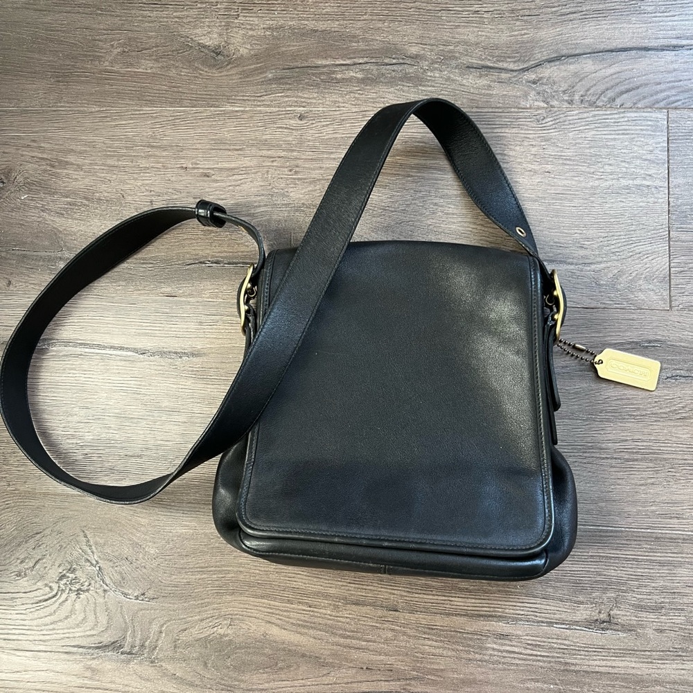 Coach Black Leather Satchel